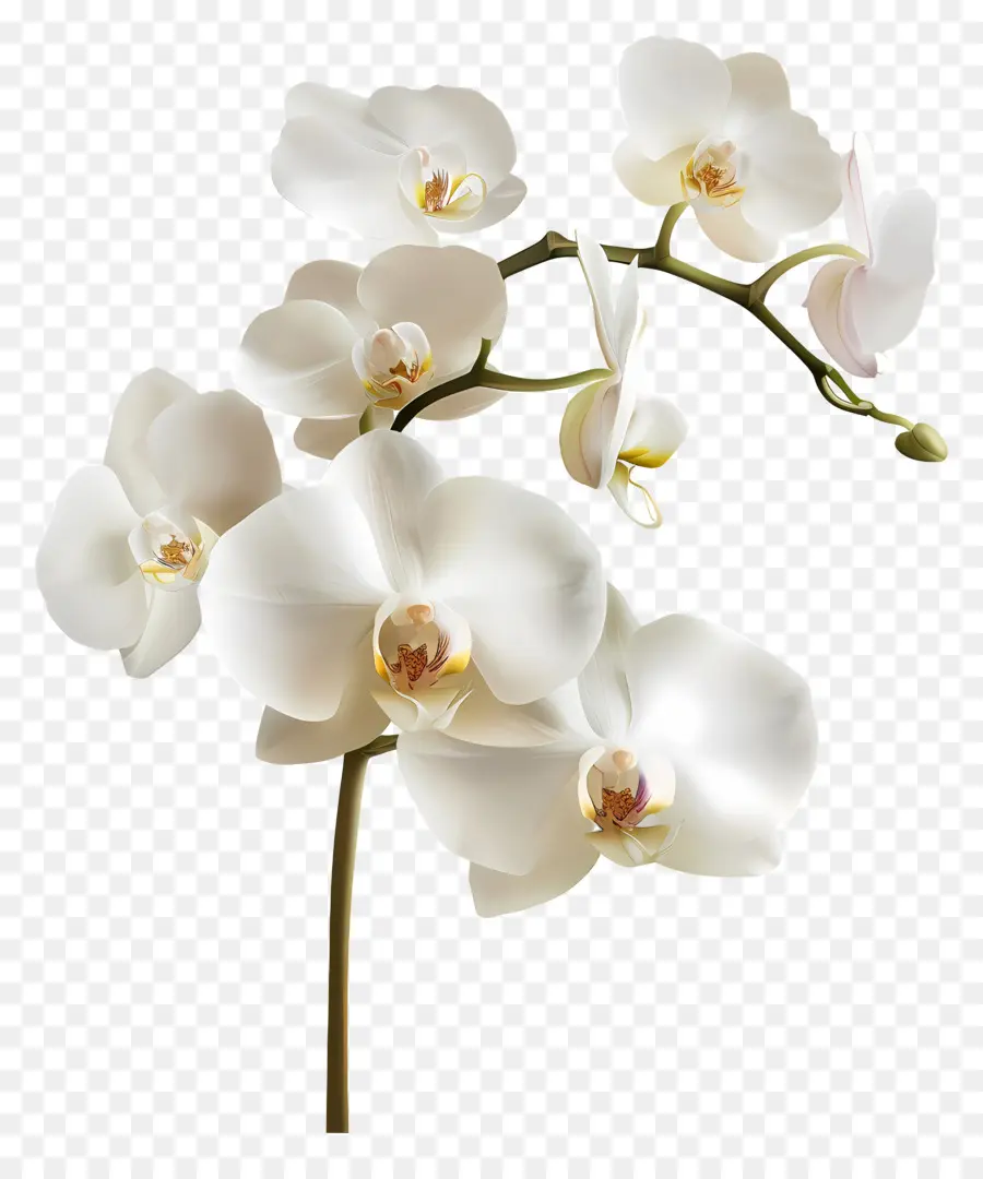 Flor De Orquídea，Orquídea Branca PNG