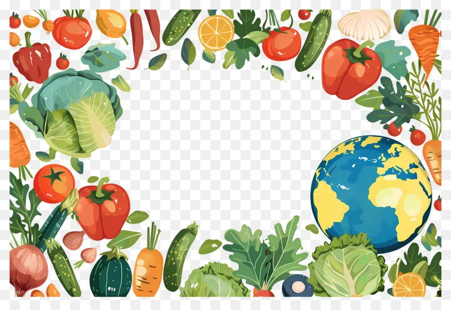 Fundo Alimentar，Terra E Vegetais PNG