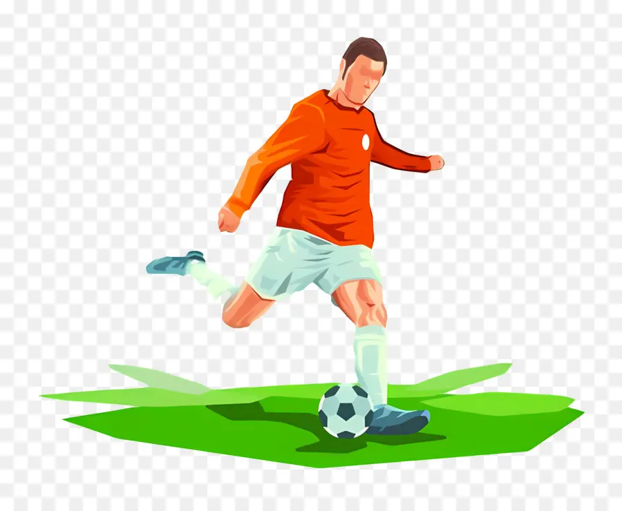 Jogador De Futebol，Chute PNG