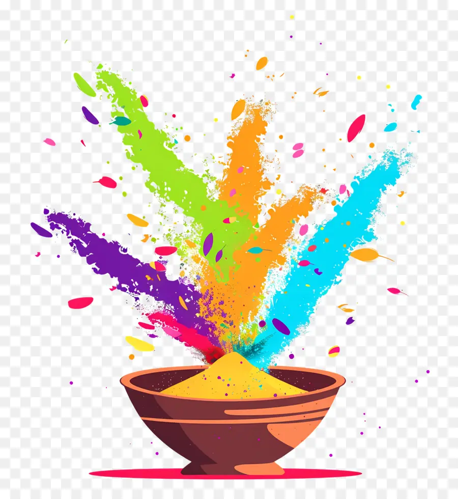 Fundo Holi，Pó Colorido PNG