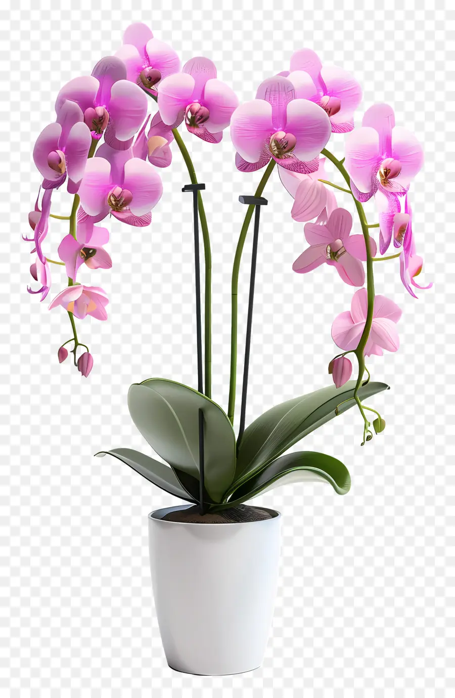 Flores De Orquídea Em Vasos，Orquídea PNG