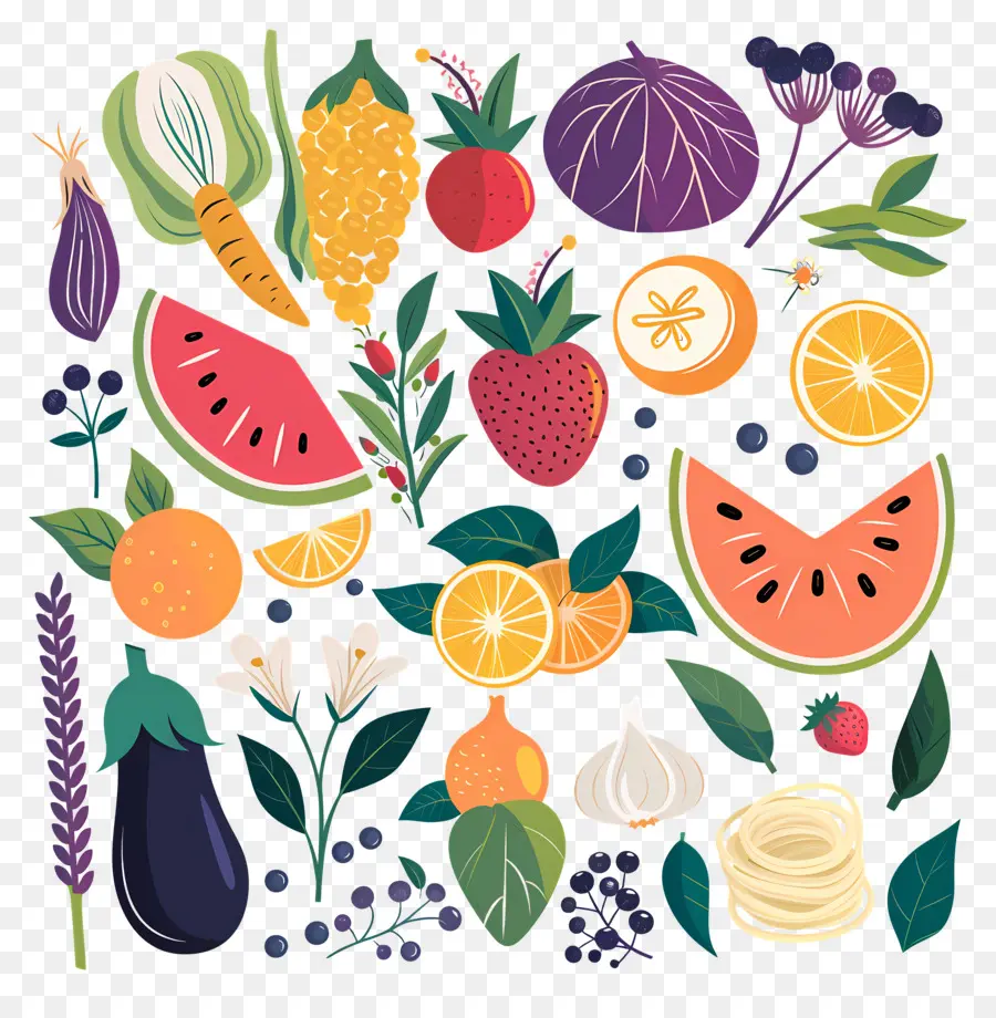 Fundo Alimentar，Frutas E Legumes PNG