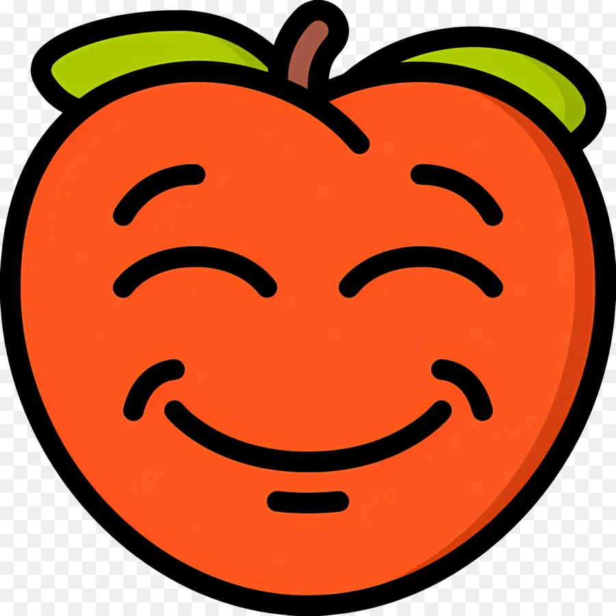 Emoji Pêssego，Pêssego Sorridente PNG