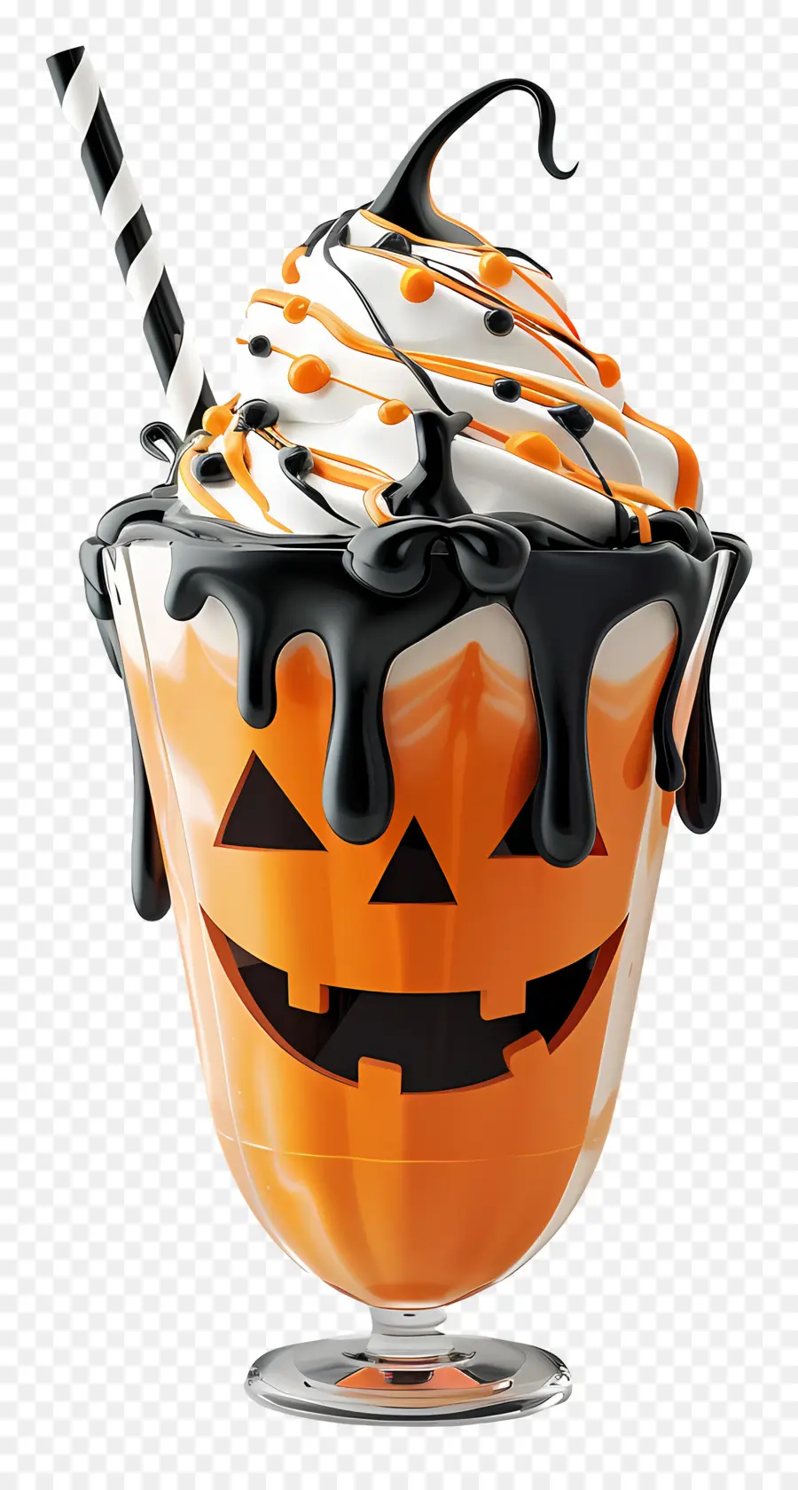 Batido De Halloween，Milk Shake De Abóbora PNG