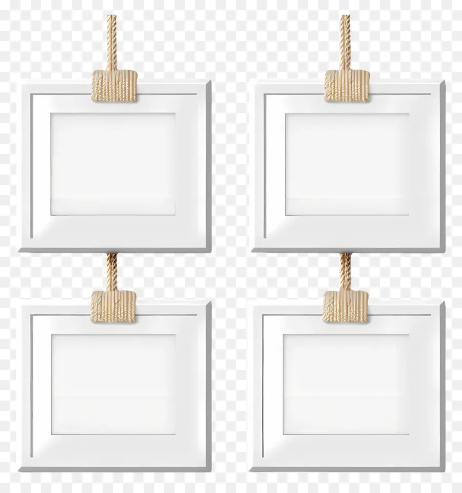 Molduras Para Fotos，Molduras Suspensas Brancas PNG