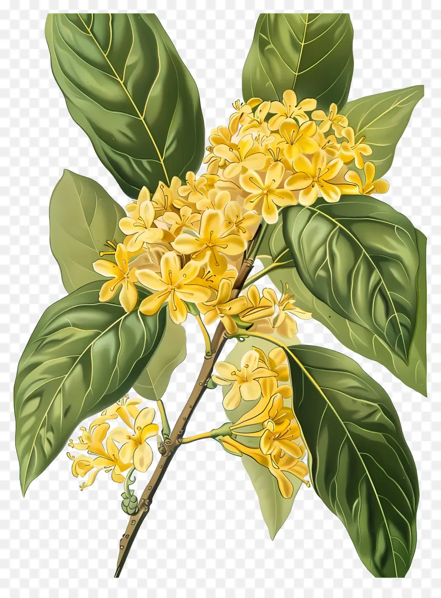 Flor De Osmanthus，Flores Amarelas PNG