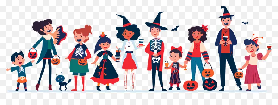 Dia Das Bruxas Crianças，Grupo De Halloween PNG