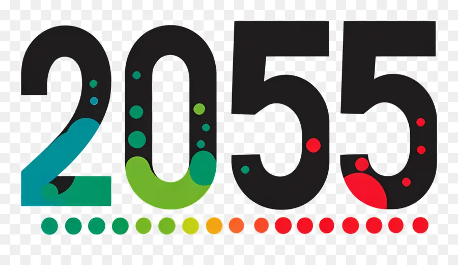 2055 Feliz Ano Novo，2055 PNG