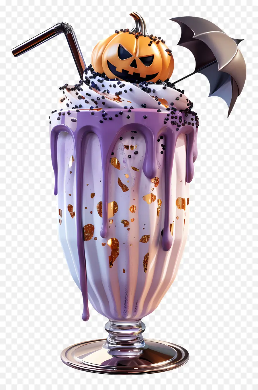 Batido De Halloween，Milk Shake De Abóbora PNG