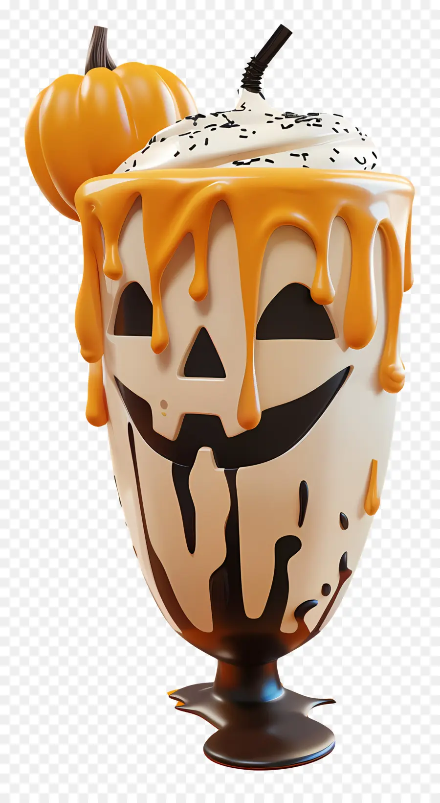 Batido De Halloween，Milk Shake De Abóbora PNG