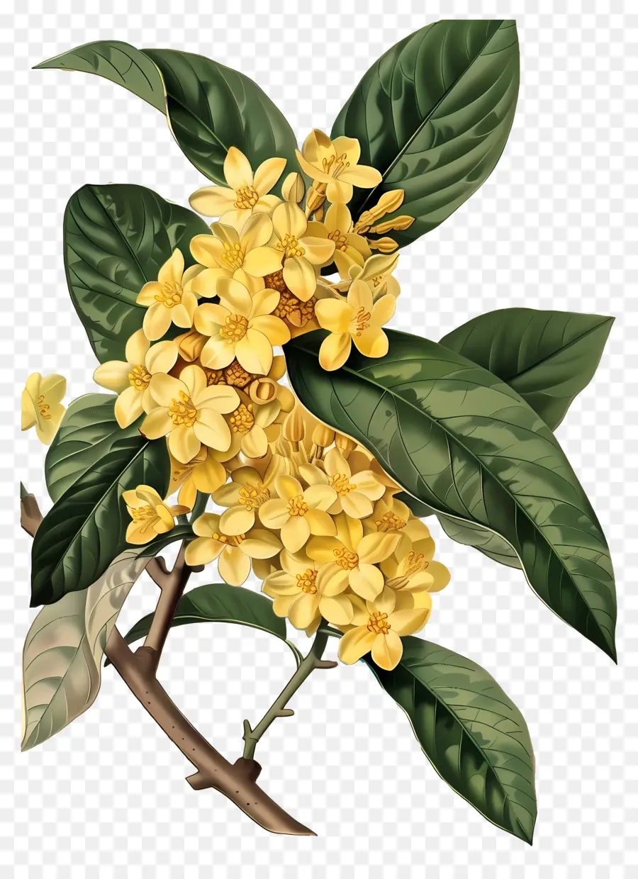 Flor De Osmanthus，Flores Amarelas PNG