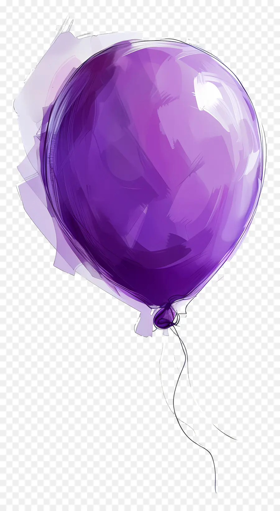 Balão Único，Balão Roxo PNG