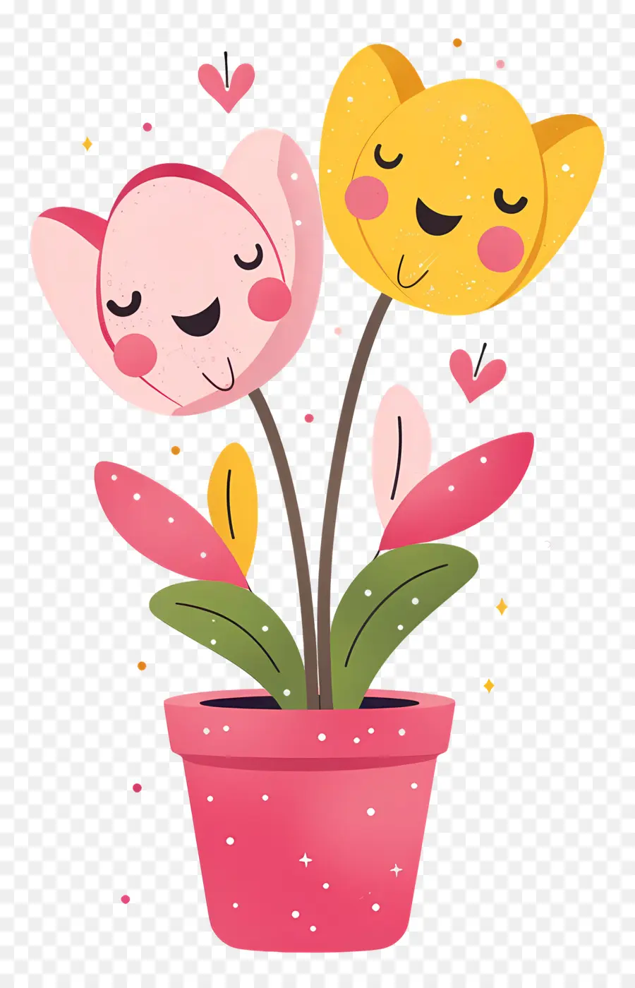 Emoji De Flor，Flores Fofas PNG