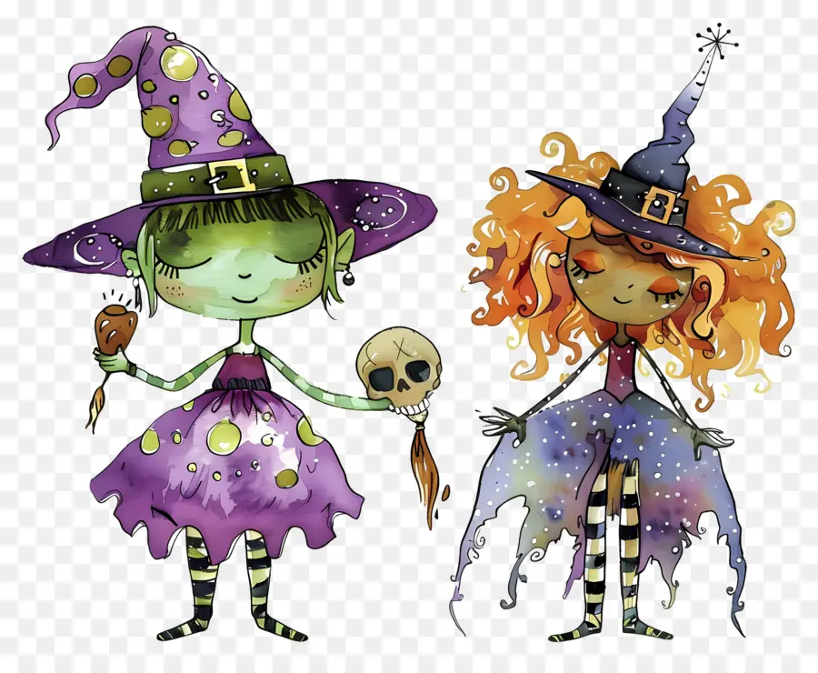 Dia Das Bruxas Crianças，Crianças Em Fantasias Coloridas De Halloween PNG