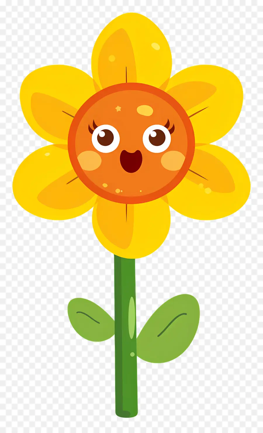 Emoji De Flor，Flor Amarela PNG