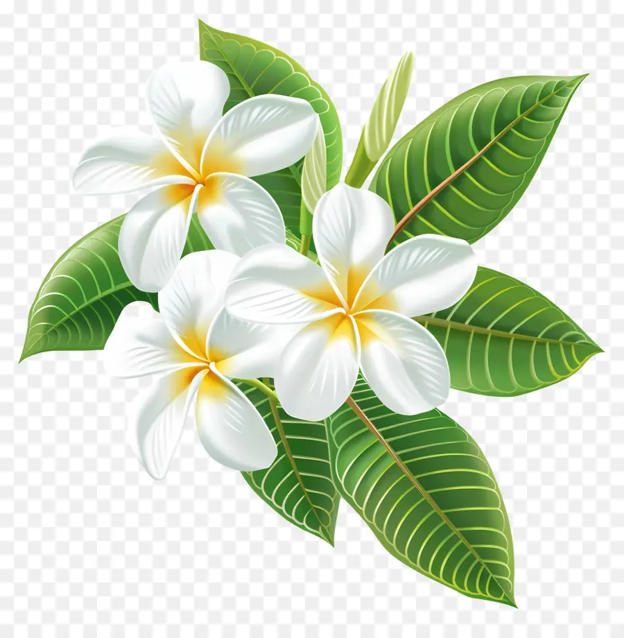 Flor De Frangipani，Guirlanda Floral PNG