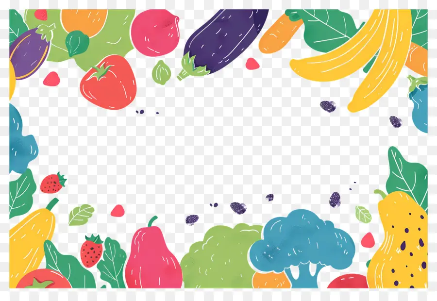 Fundo Alimentar，Quadro De Frutas PNG