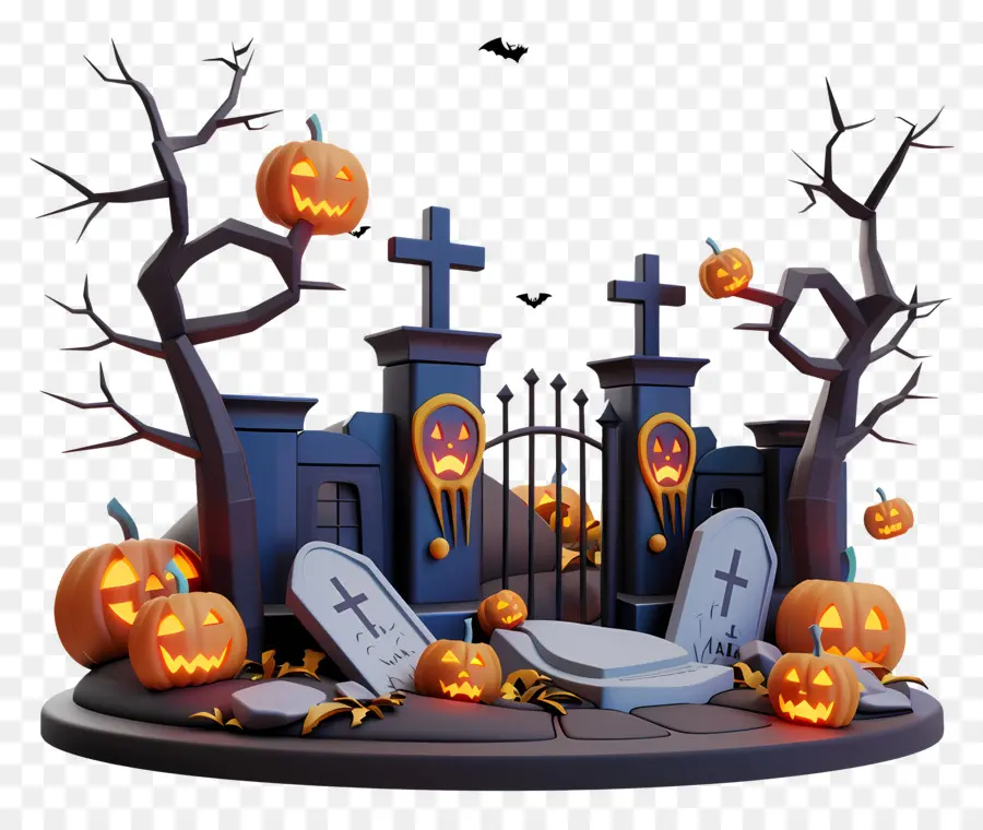 Cemitério De Halloween，Cemitério PNG