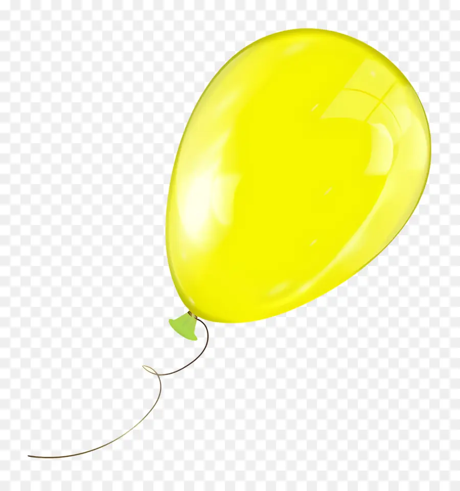 Balão Único，Balão Amarelo PNG