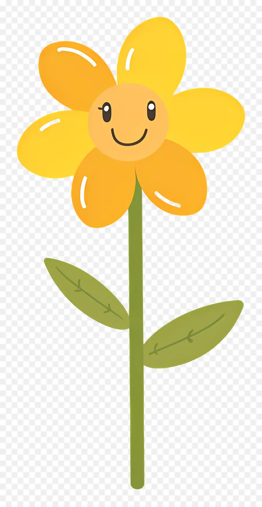 Emoji De Flor，Flor Amarela PNG