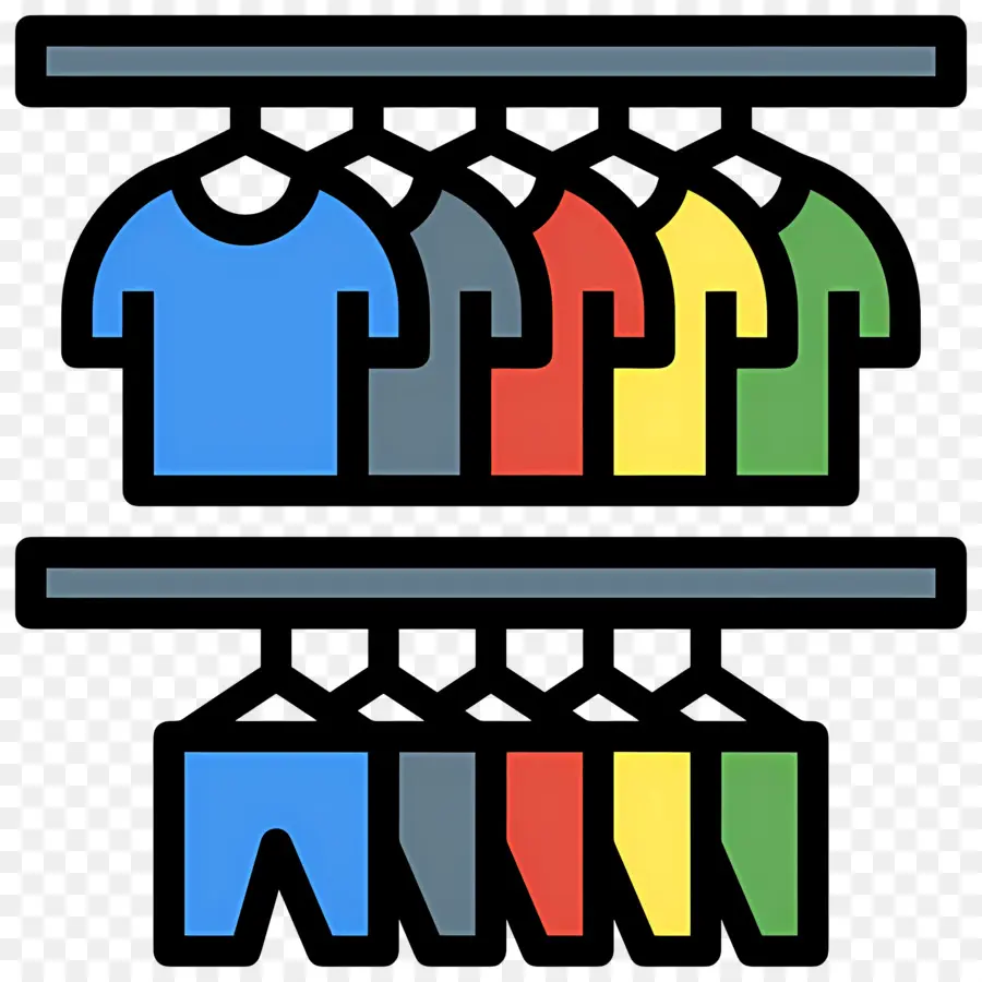 Roupas，Roupas Coloridas PNG