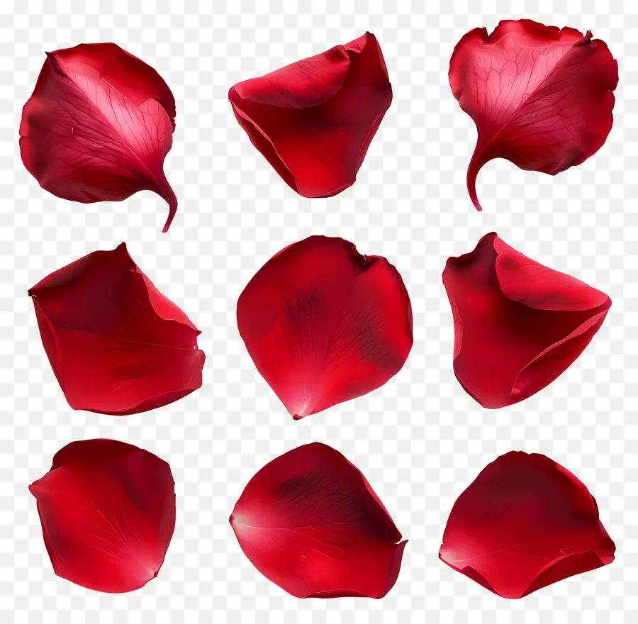 Pétalas De Flores，Pétalas De Rosa Vermelha PNG