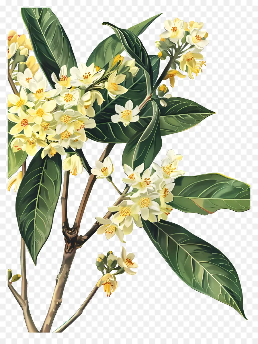 Flor De Osmanthus，Flores Amarelas PNG