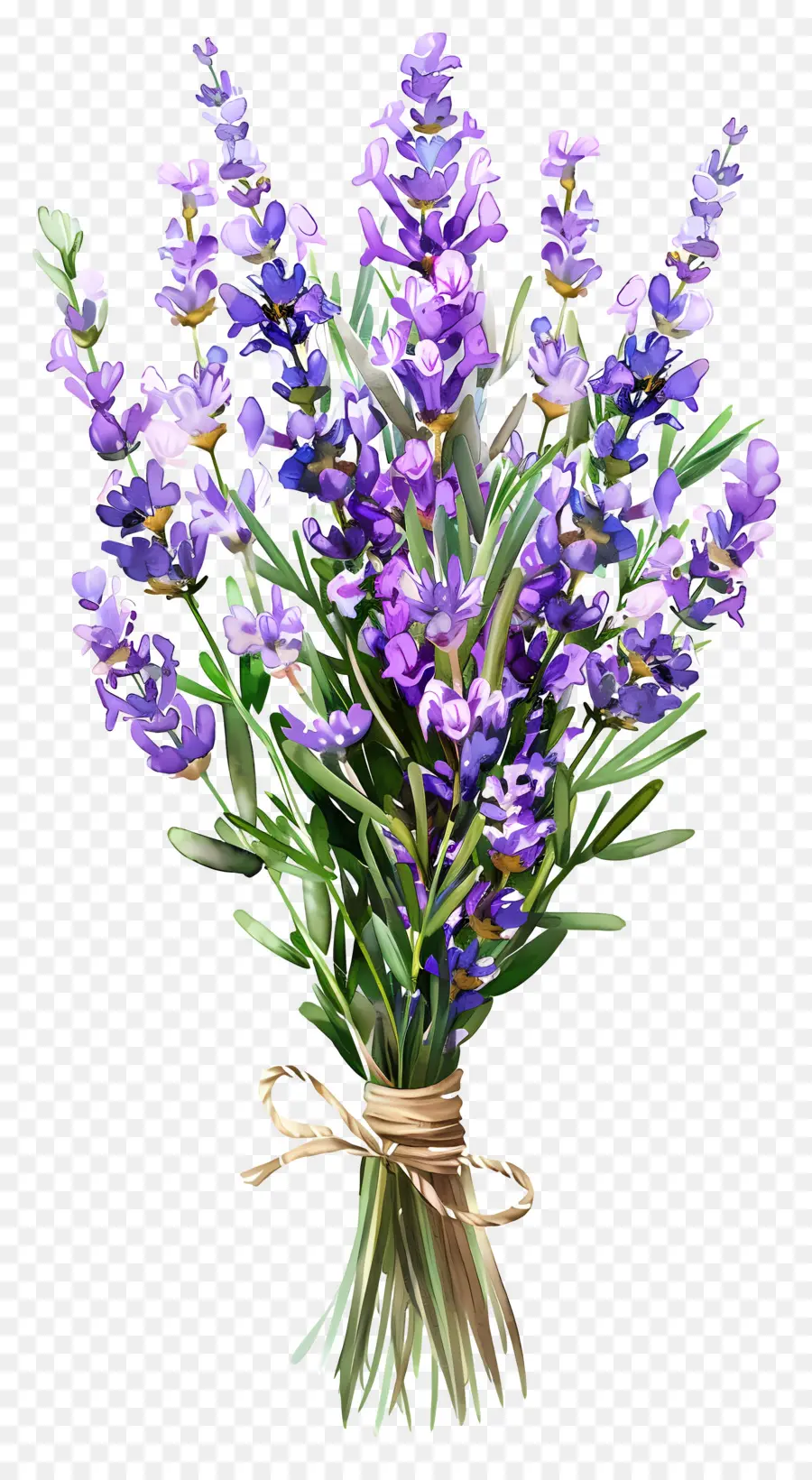 Flores De Lavanda，Buquê De Lavanda PNG