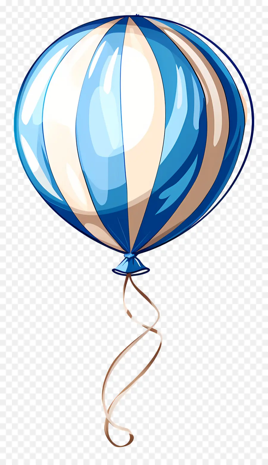 Balão Único，Balão Azul PNG