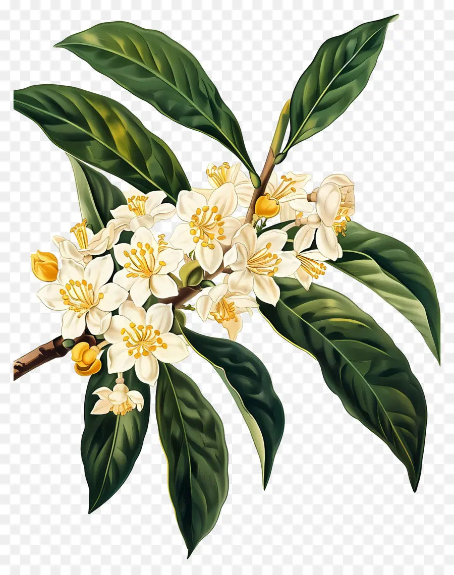 Flor De Osmanthus，Flores Amarelas PNG