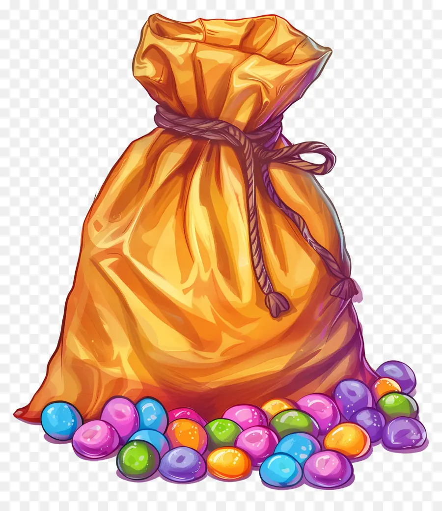 Saco De Doces，Colorido PNG