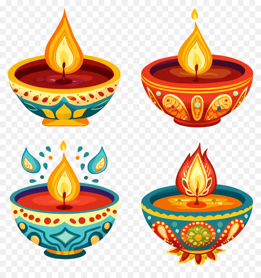 Vela Diwali，Diy Decorativo PNG