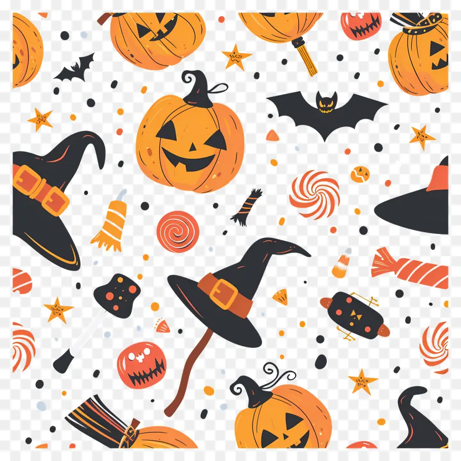 Fundo De Halloween，Padrão De Halloween PNG