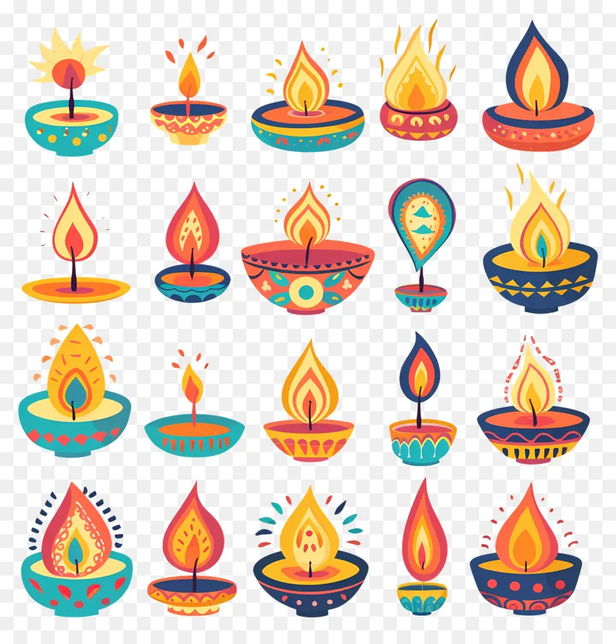 Vela Diwali，Diy Decorativo PNG