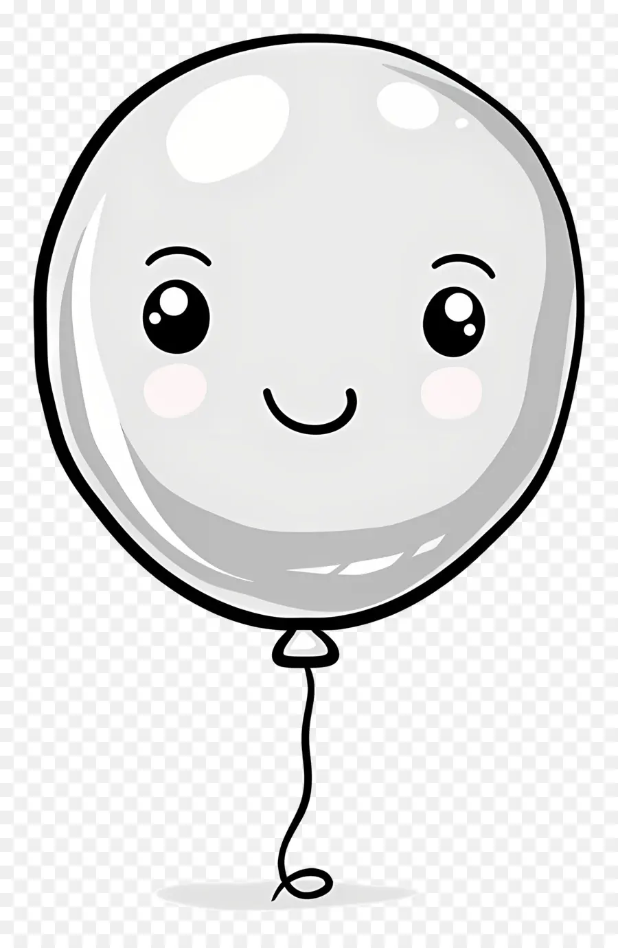 Balão Único，Balão Sorridente PNG