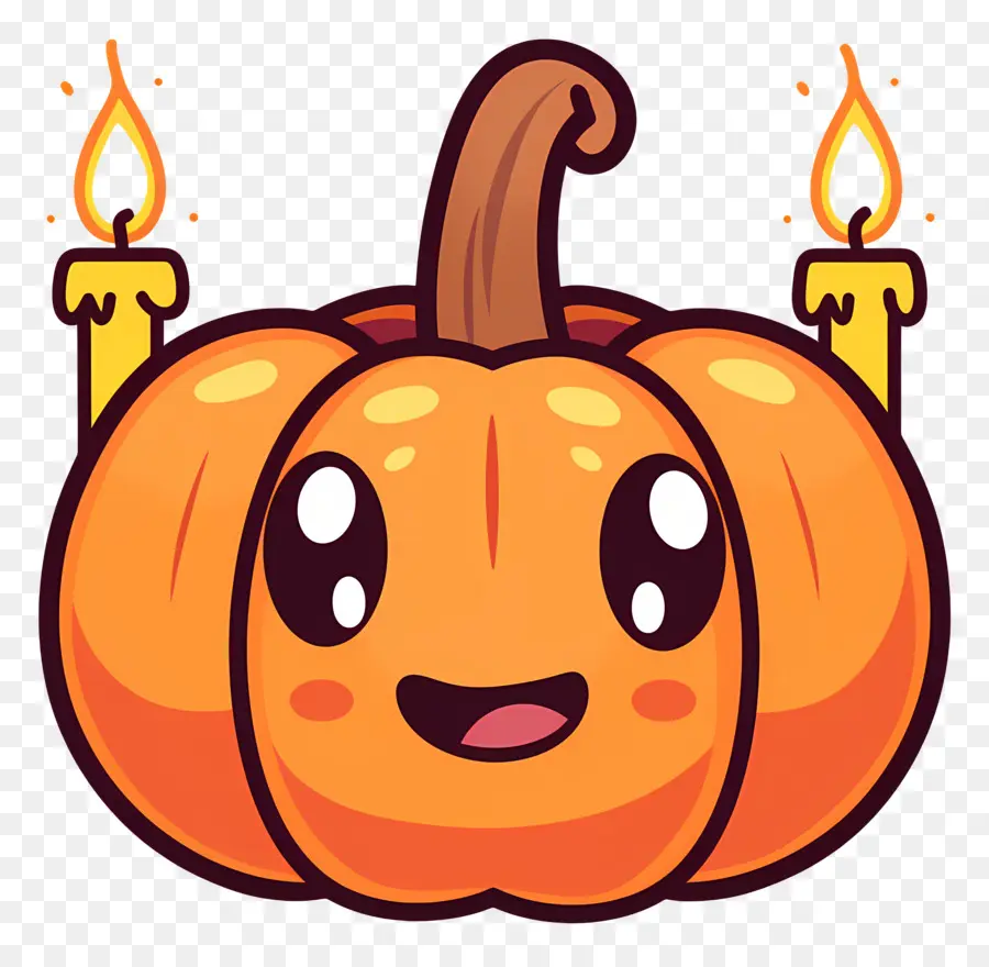 Velas De Halloween，Abóbora PNG