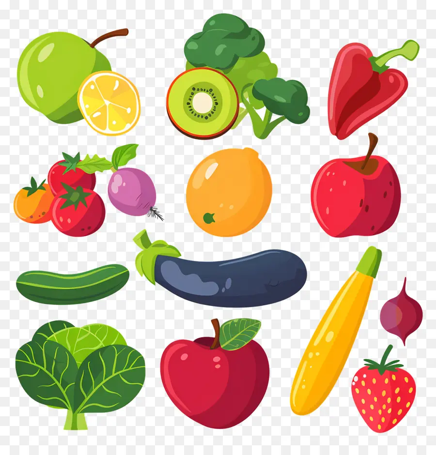 Fundo Alimentar，Legumes E Frutas PNG