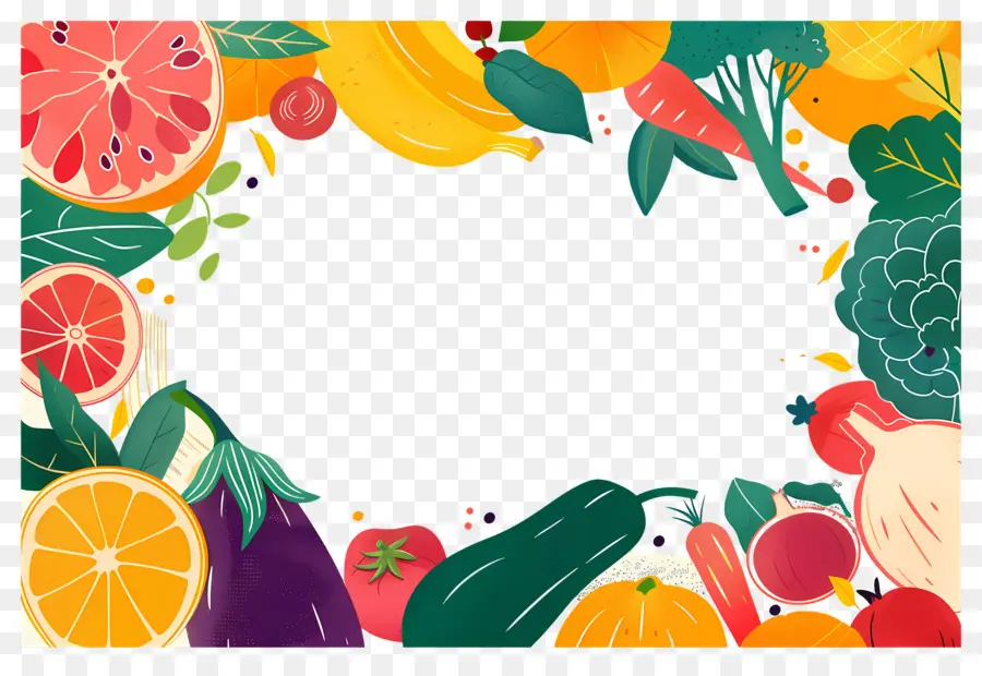 Fundo Alimentar，Quadro De Frutas PNG