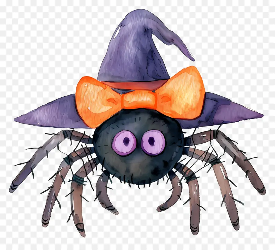 Aranha De Halloween，Aranha Com Chapéu PNG