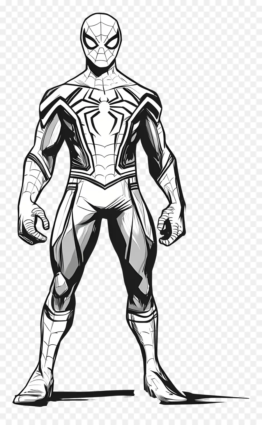 Homem Aranha Em Pé，Esboço Do Homem Aranha PNG