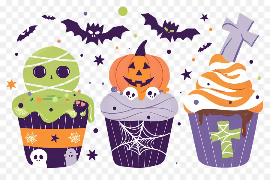 Bolinhos De Halloween，Aranha PNG