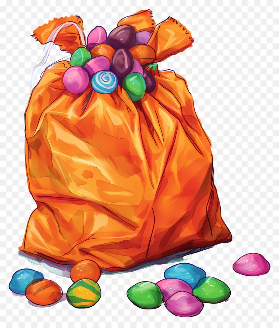 Saco De Doces，Colorido PNG