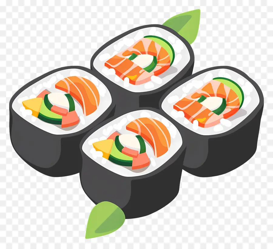 Rolinho De Sushi，Rolinhos De Sushi PNG