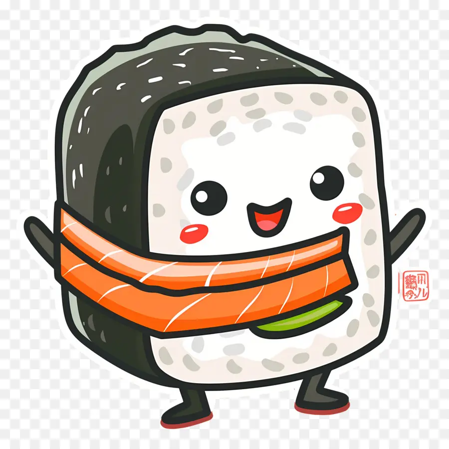 Sushi Fofo，Personagem De Sushi PNG