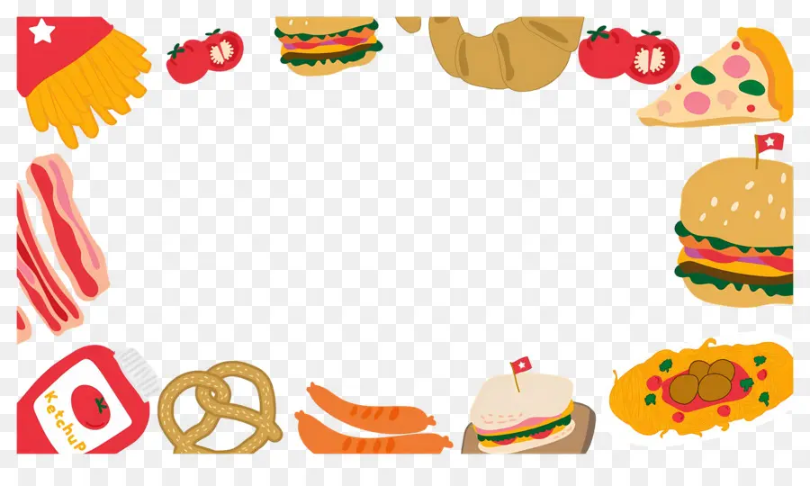 Fundo Alimentar，Comida Rápida PNG