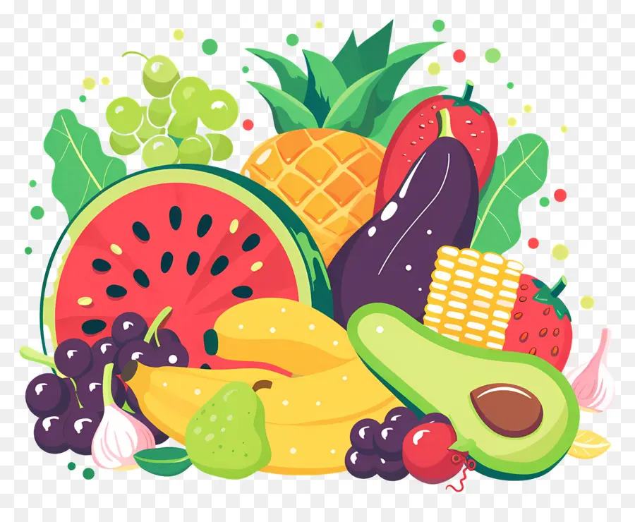 Fundo Alimentar，Frutas E Legumes PNG