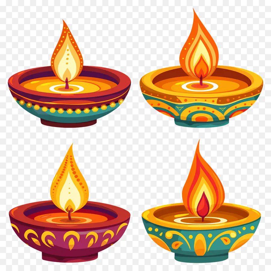 Vela Diwali，Diy Decorativo PNG