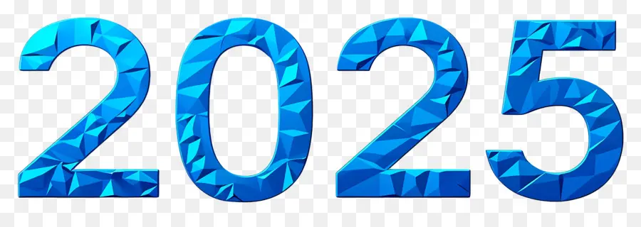 2025 Ano，2024 Azul PNG