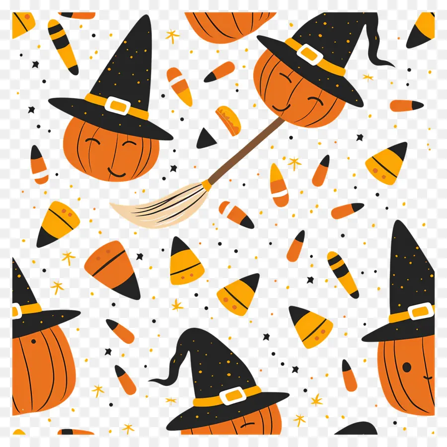 Fundo De Halloween，Abóboras De Halloween PNG