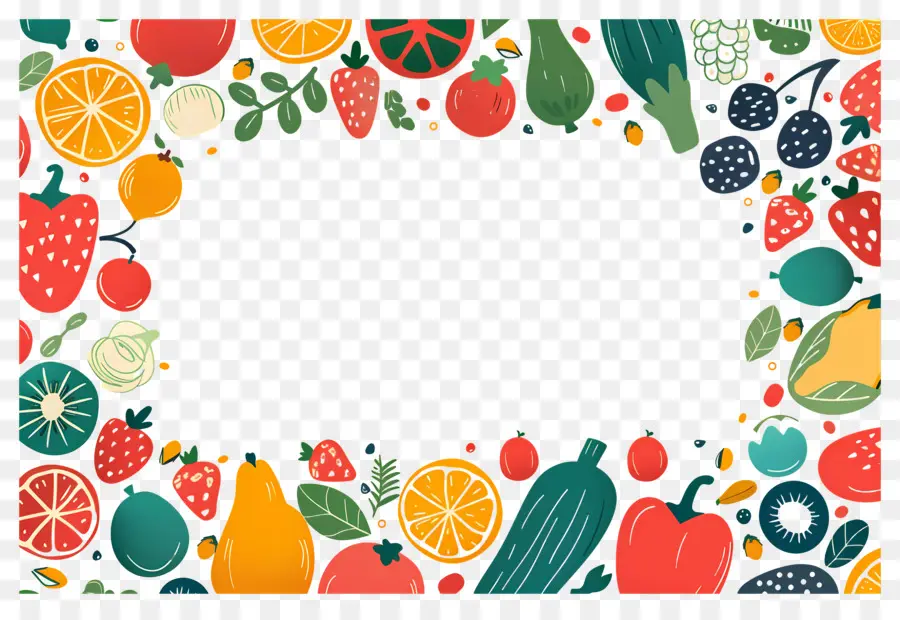 Fundo Alimentar，Quadro De Frutas PNG